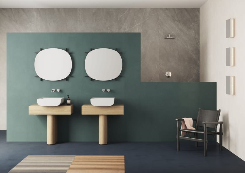 MARK by Azzurra Ceramica - Specchio bagno ovale da parete - 3