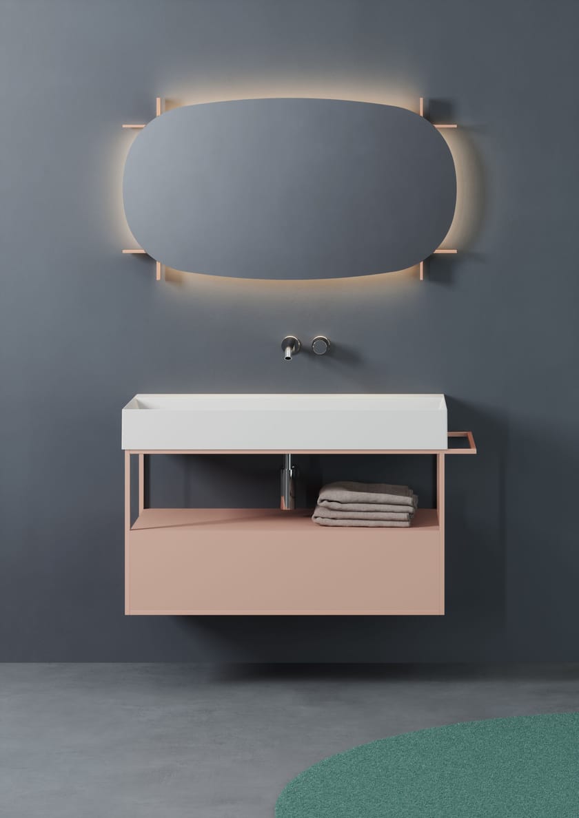 MARK by Azzurra Ceramica - Specchio bagno ovale da parete - 2