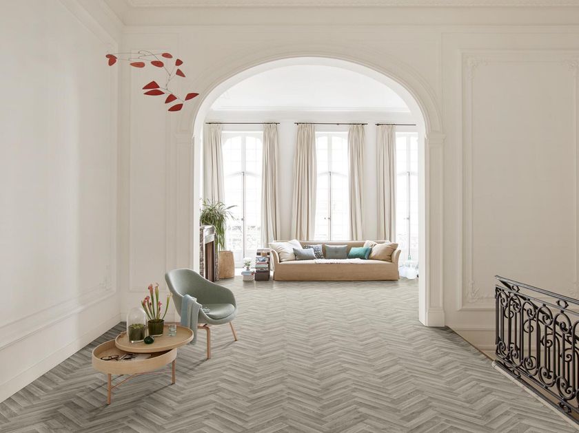 OAK CHEVRON Pavimento antideslizante de vinilo imitación madera By BEAUFLOR