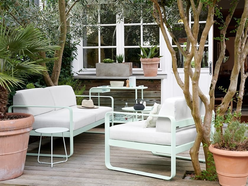 Divano da giardino in Sunbrella® a posti BELLEVIE Fermob