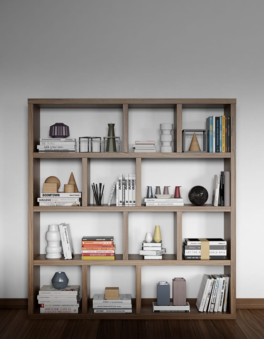 BERLIN Walnut shelving unit Berlin Collection By TemaHome