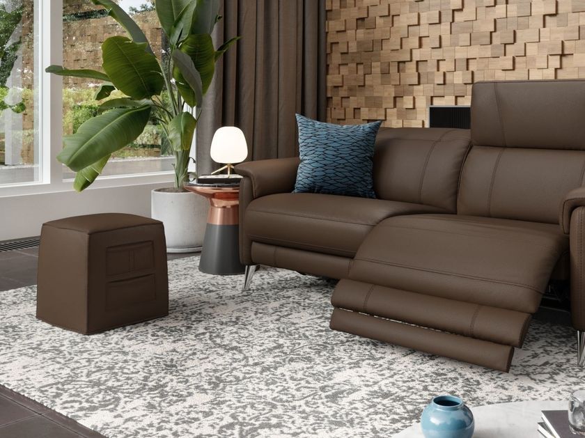 BINETTO | Pouf in pelle By Sofanella