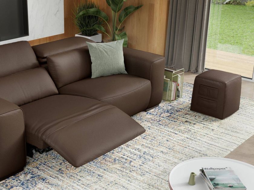 BINETTO | Pouf in pelle By Sofanella