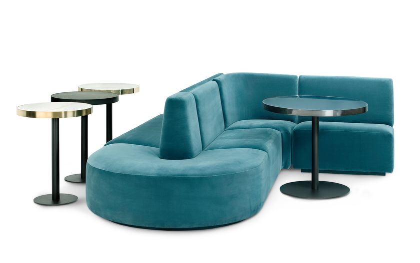 Divano modulare in tessuto BISTRO By HMD INTERIORS