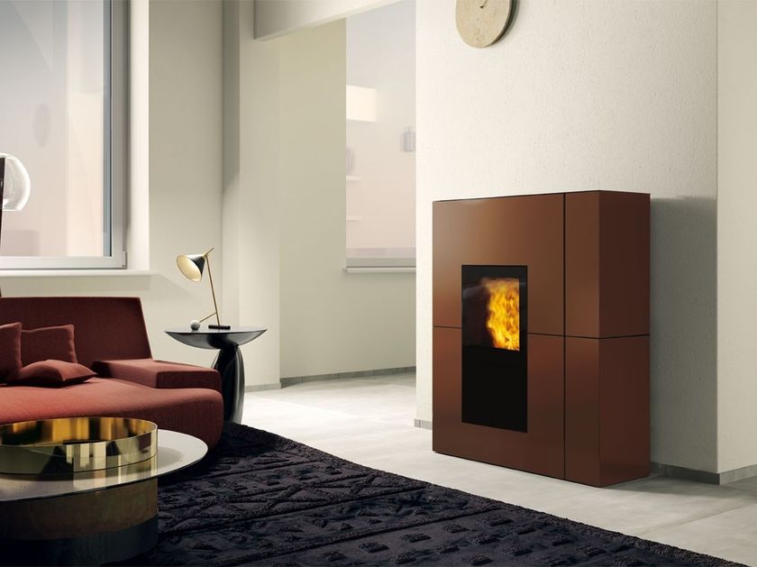 Pellet Steel Heating Stove Blade H 18 22 Steel Heating Stove By Edilkamin