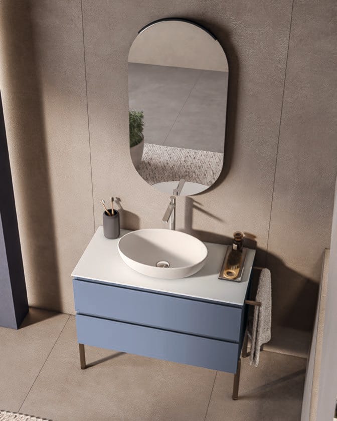 MARS 03 by BMT - Mobile lavabo sospeso con specchio - 2