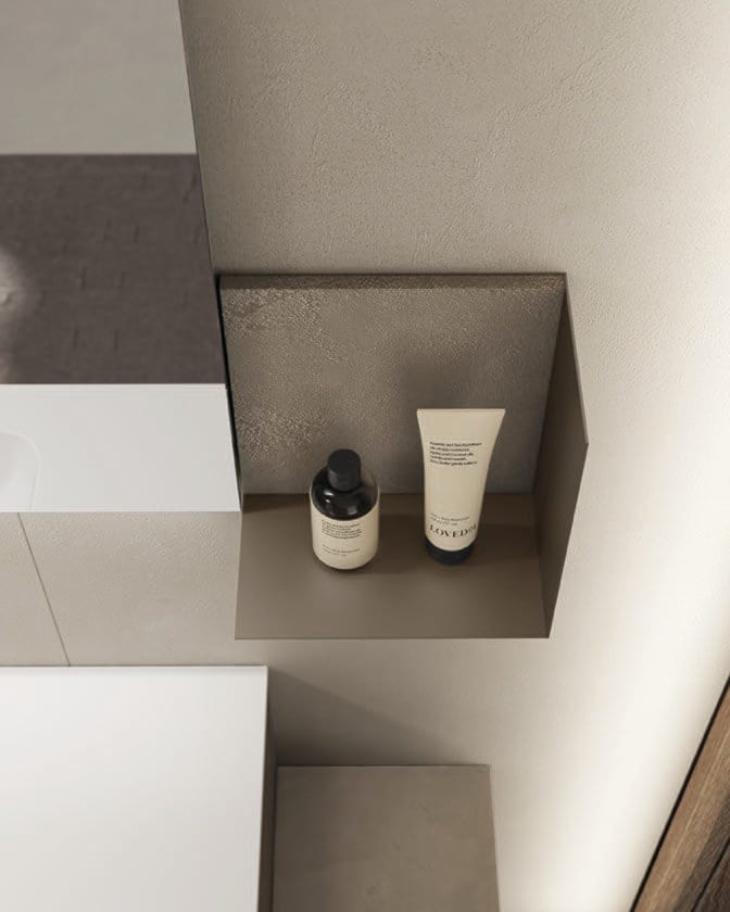 MARS 04 by BMT - Mobile lavabo sospeso con specchio - 3