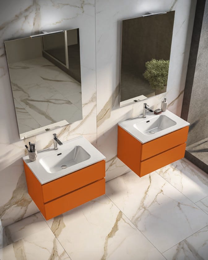 MARS 05 by BMT - Mobile lavabo sospeso con specchio - 2