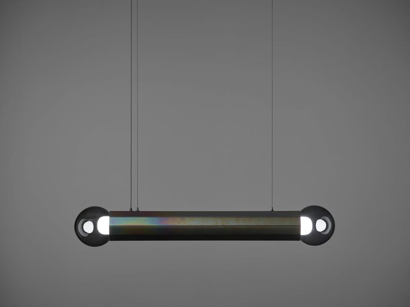 PRISMA DOUBLE by BROKIS - Lampada a sospensione a LED in vetro soffiato e metallo - 15