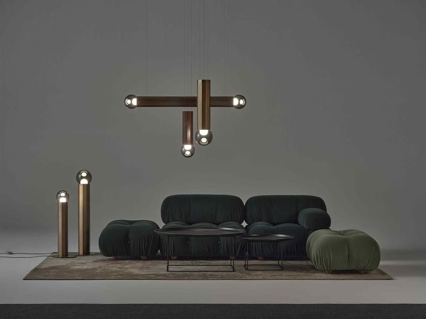 PRISMA DOUBLE by BROKIS - Lampada a sospensione a LED in vetro soffiato e metallo - 16