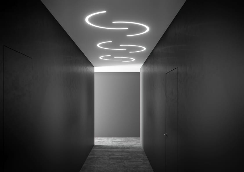 BROOKLYN ROUND Linear lighting profile Ceiling mounted extruded