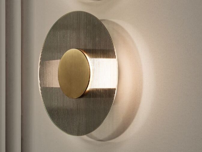 BUTTON Glass wall light By Baxter | design Federico Peri