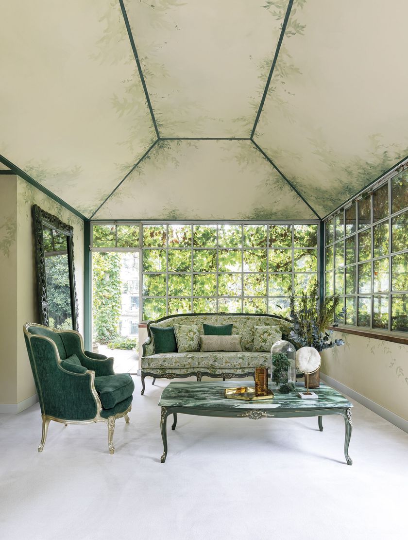 CROMIE Fabric armchair with armrests By Bellotti Ezio