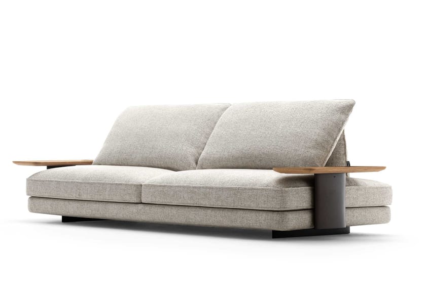 DAVID by BertO - Divano lineare in tessuto - 9