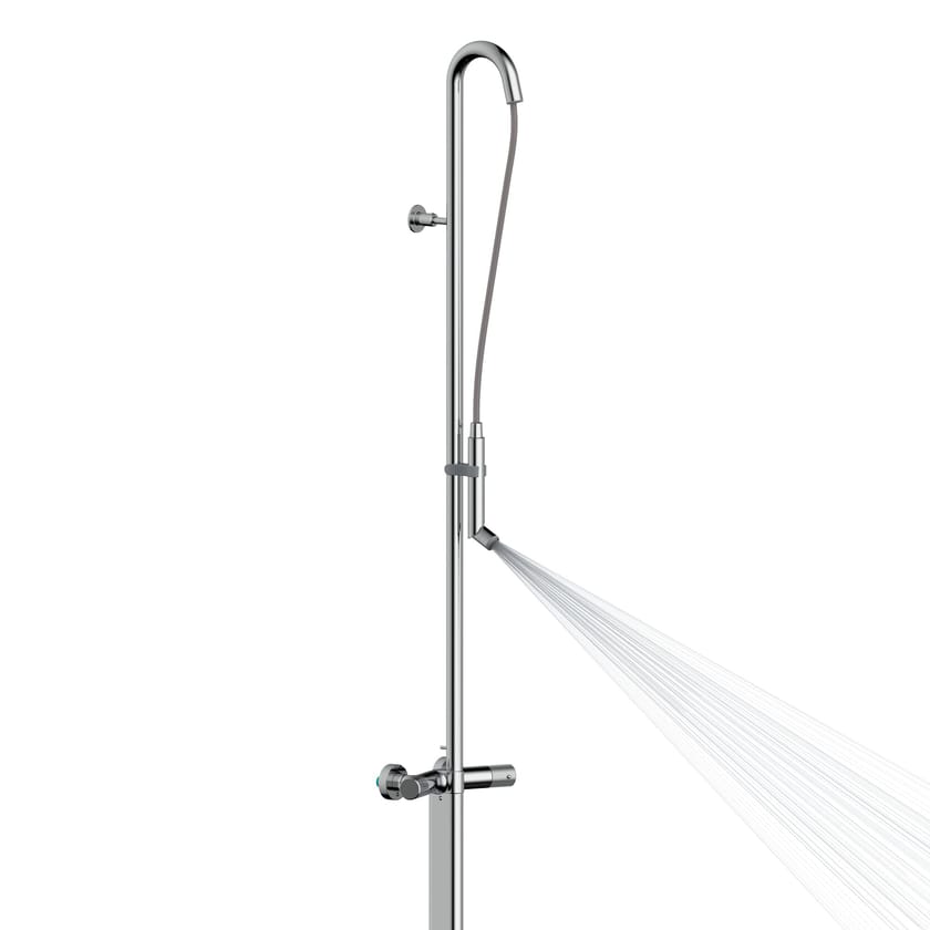 PLY by Bossini - Colonna doccia termostatica in ottone cromato - 9