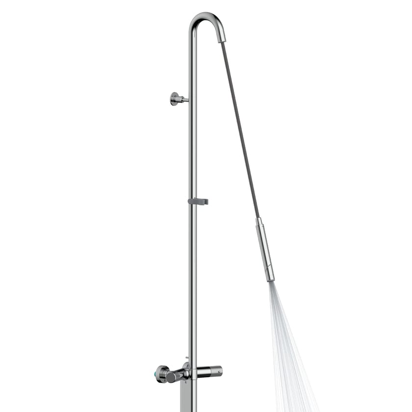 PLY by Bossini - Colonna doccia termostatica in ottone cromato - 7