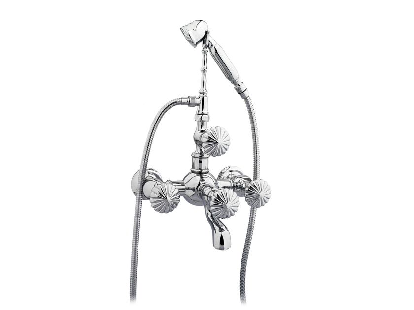 ARTICA Wallmounted chromed brass bathtub tap By Bronces Mestre