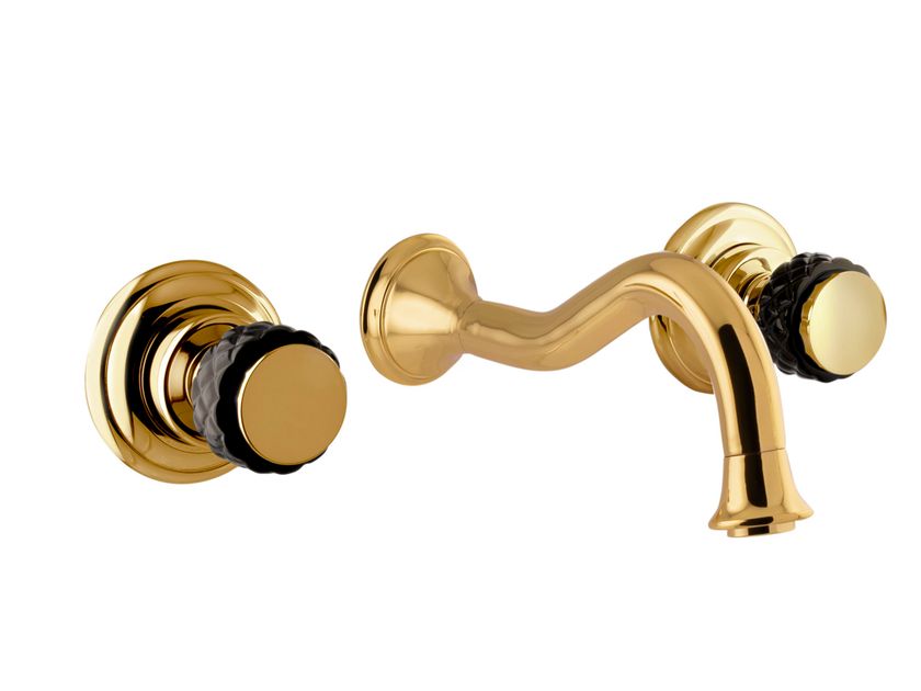 Rubinetto Da Muro In Ottone Anticato - Monocomando Per Lavabo, Stile Classico Europeo - Foto 2