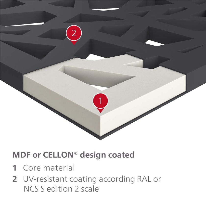 Pannelli per pareti e soffitti by Bruag - Rivestimento tridimensionale per interni - 8