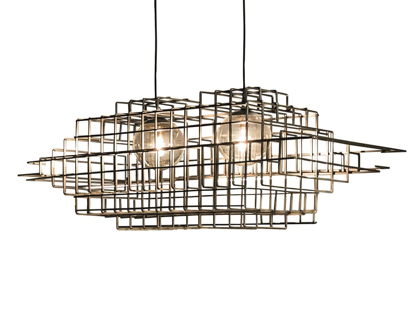 Metal pendant lamp CAGE By Shake