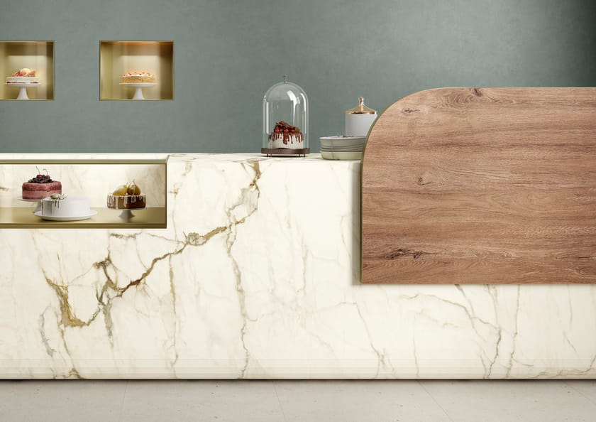 CALACATTA MACCHIA VECCHIA by Sapienstone - Top cucina in gres porcellanato effetto marmo - 7