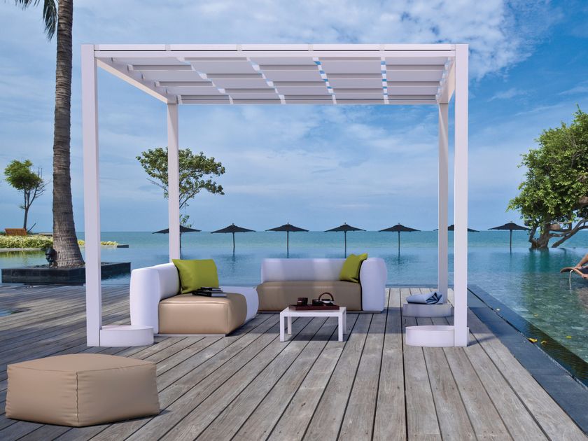 Kiosque de jardin en aluminium et PVC CALMA By UNOSIDER