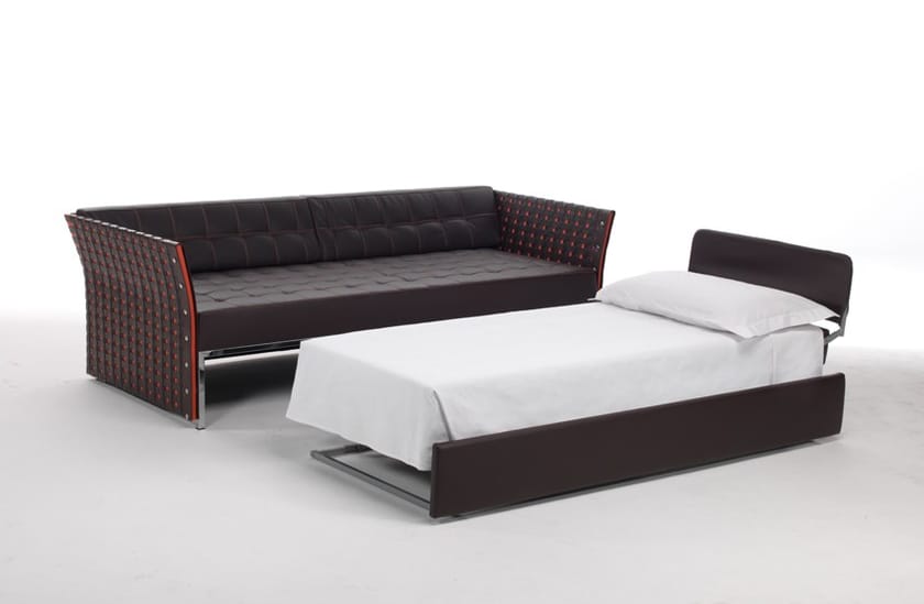 CANESTRO Leather sofa bed By Zani Collezione Poltrone