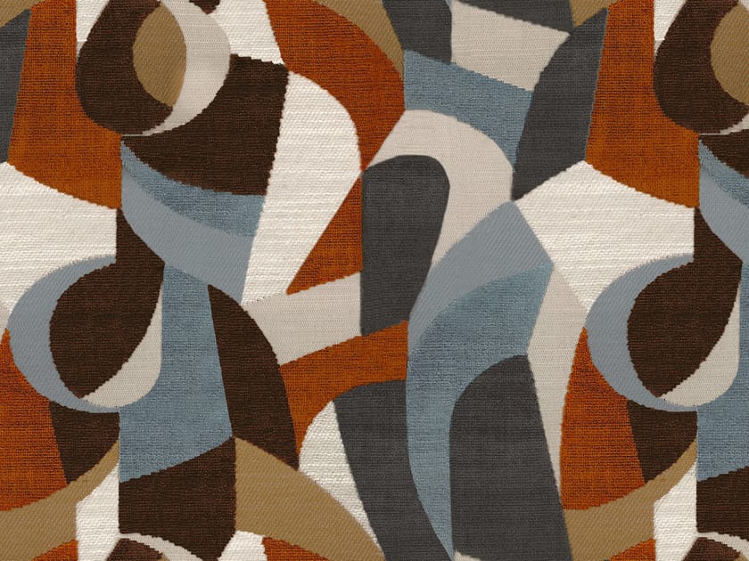 ANDINE Jacquard multicolored upholstery fabric By CASAMANCE