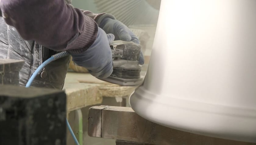 CELINE WHITE by Devon&Devon - Vasca da bagno centro stanza ovale in White Tec Plus - 4