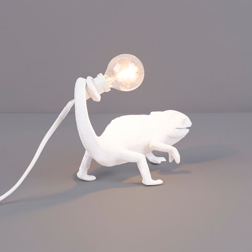 Seletti Lampada Chameleon Still USB – Design Marcantonio, In Resina, Dimensioni 17x9x14 Cm, Con Portalampada E14, Colore Mimetizzato