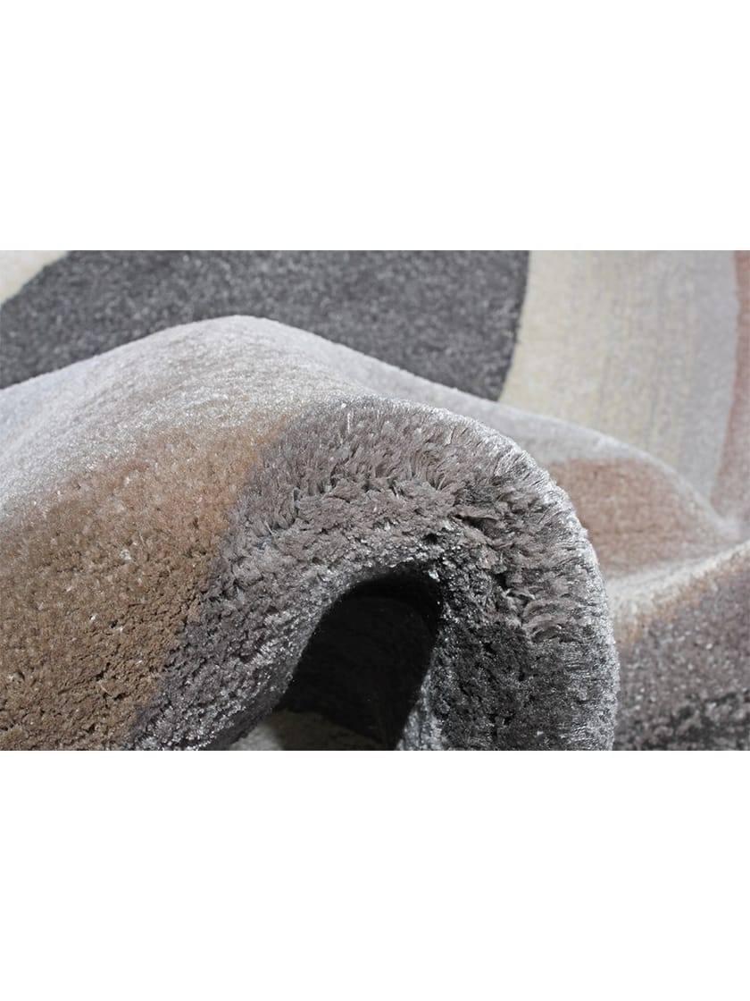 CIRCLE Rug with geometric shapes Custom viscose rug with geometric