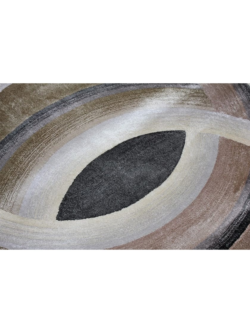 CIRCLE Rug with geometric shapes Custom viscose rug with geometric