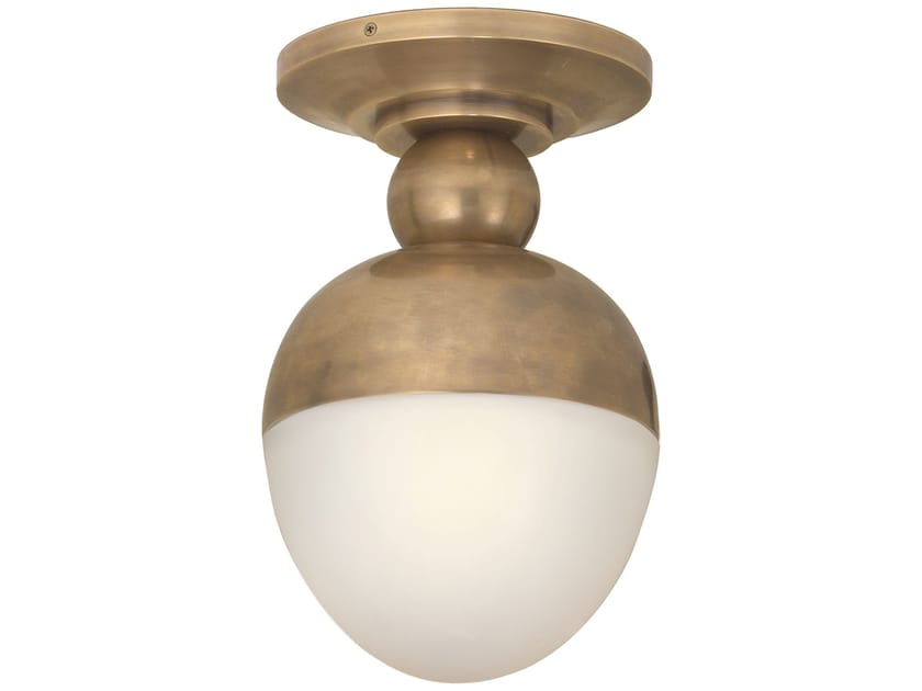 CLARK  Ceiling lamp Flush Mount in Hand-Rubbed Antique Brass