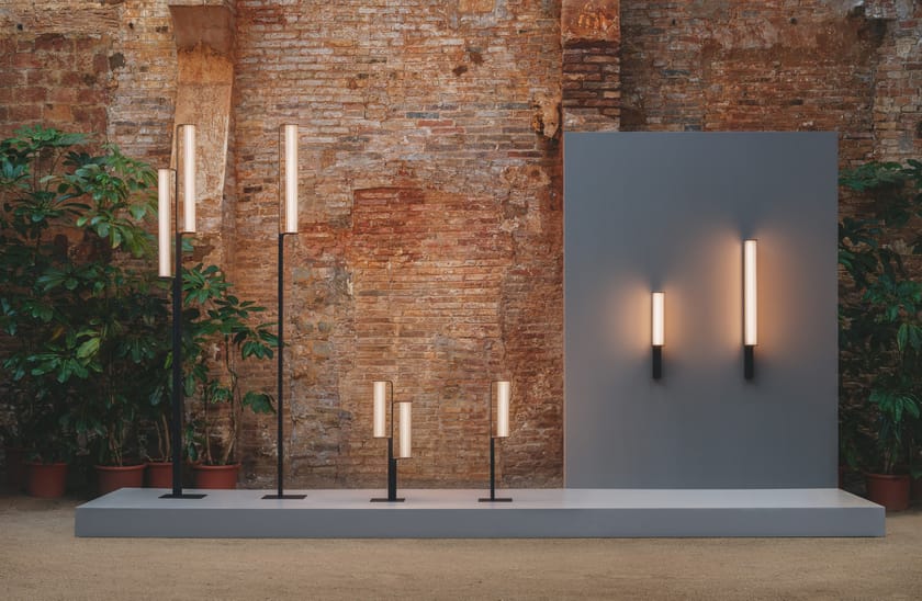 CLASS LED glass and aluminium outdoor wall lamp By Vibia design