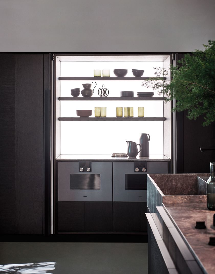Oak and marble kitchen with island INTARSIO - CLASSICAL FUTURE By Cesar ...