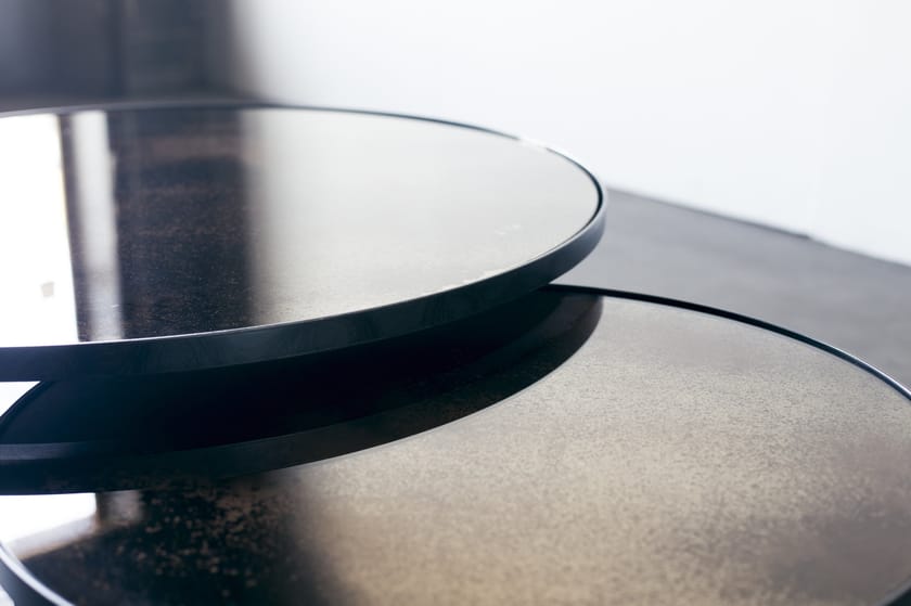 CLEAR NESTING COFFEE TABLE SET By Notre Monde design Dawn Sweitzer