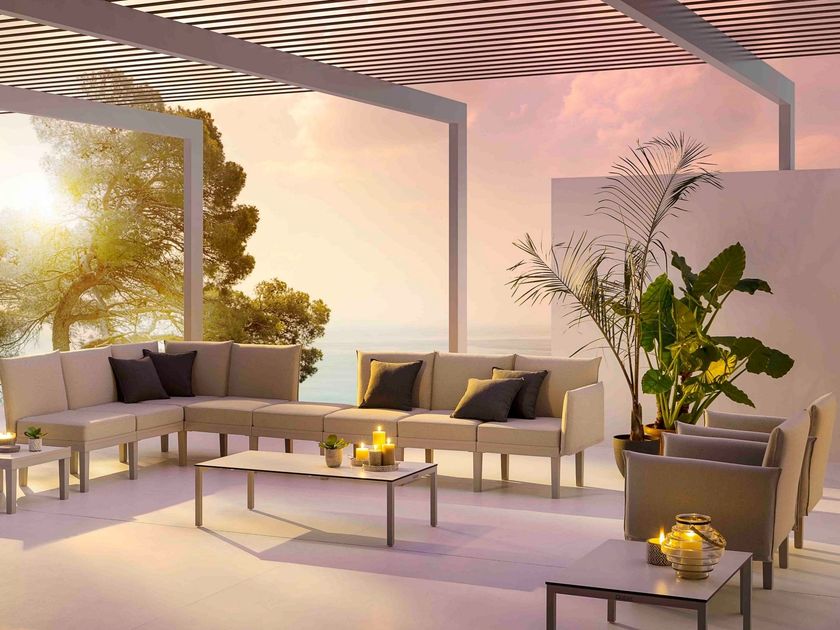 CONGA Fabric easy chair with armrests By GABER | design Eurolinea
