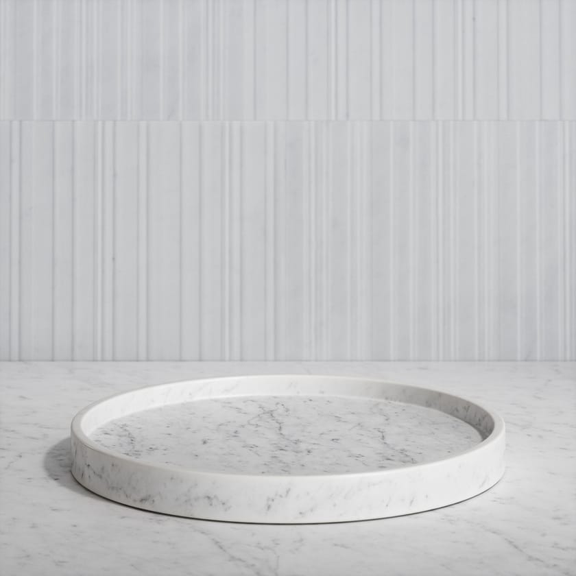 CONSERO Carrara marble bathroom tray By LUSSO