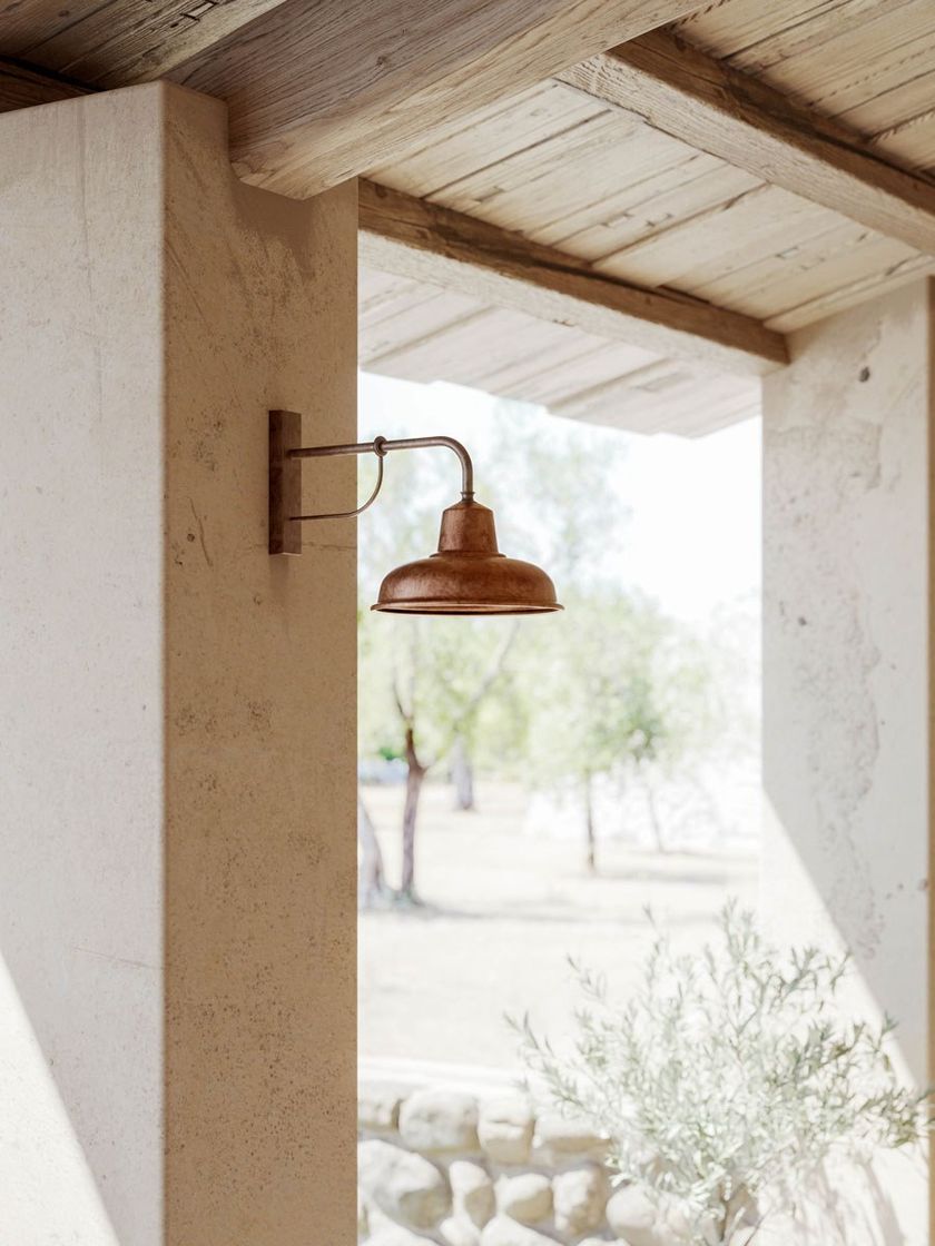 CONTRADA 243.05 Metal wall lamp with fixed arm By Il Fanale
