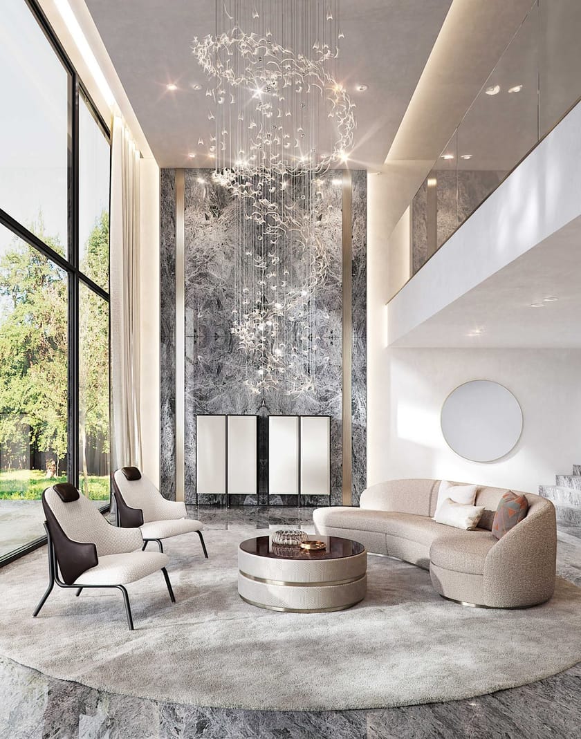 COOKIE by Capital Collection - Tavolino rotondo basso in tessuto - 4 COOKIE by Capital Collection - Tavolino rotondo basso in tessuto - 4