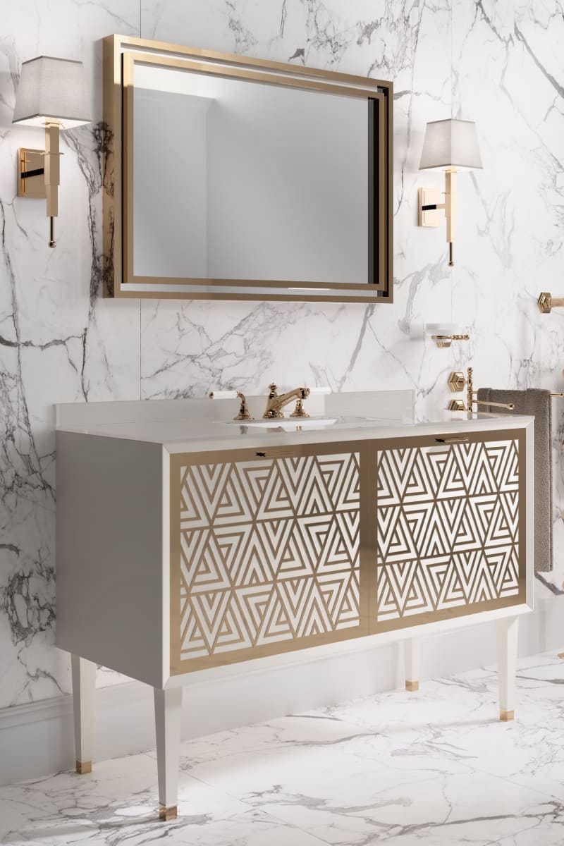 CORA 2A by Park Avenue - Mobile lavabo da terra singolo in legno con ante - 10