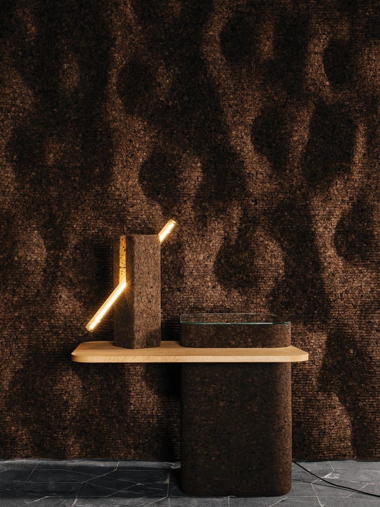 Ecological fireproof cork wall tiles CORKBIO By GENCORK