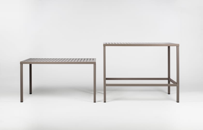 CUBE 120x70 by Nardi - Tavolo da giardino rettangolare in polipropilene/alluminio - 4