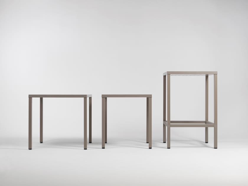 CUBE 120x70 by Nardi - Tavolo da giardino rettangolare in polipropilene/alluminio - 5