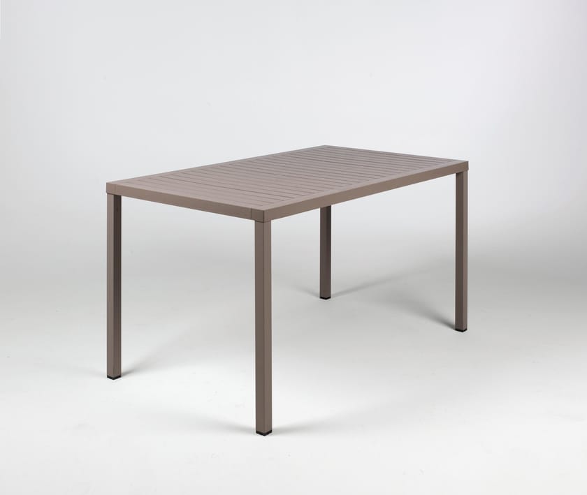 CUBE 140x80 by Nardi - Tavolo da giardino rettangolare in polipropilene/alluminio - 4