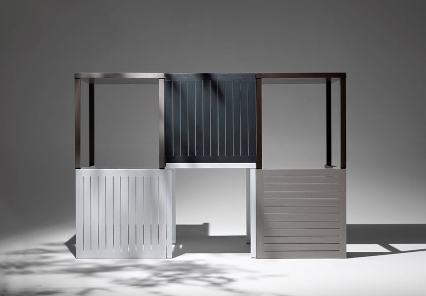 CUBE 80 by Nardi - Tavolo da giardino quadrato in polipropilene/alluminio - 4