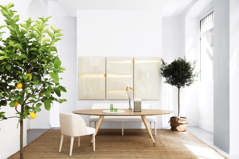 CUPERTINO DINNER table By DOM Edizioni design Domenico Mula