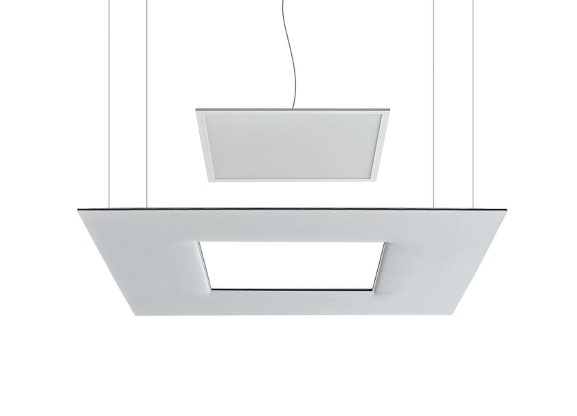 SURF by Caimi Brevetti - Lampada a sospensione acustica in tessuto - 4