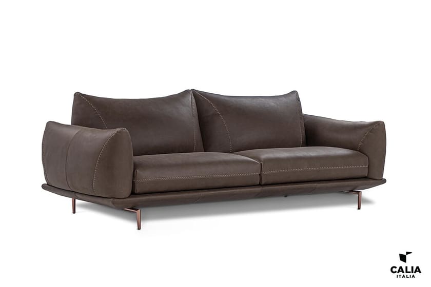 DRAGÉES 3 seater leather sofa By Calia Italia