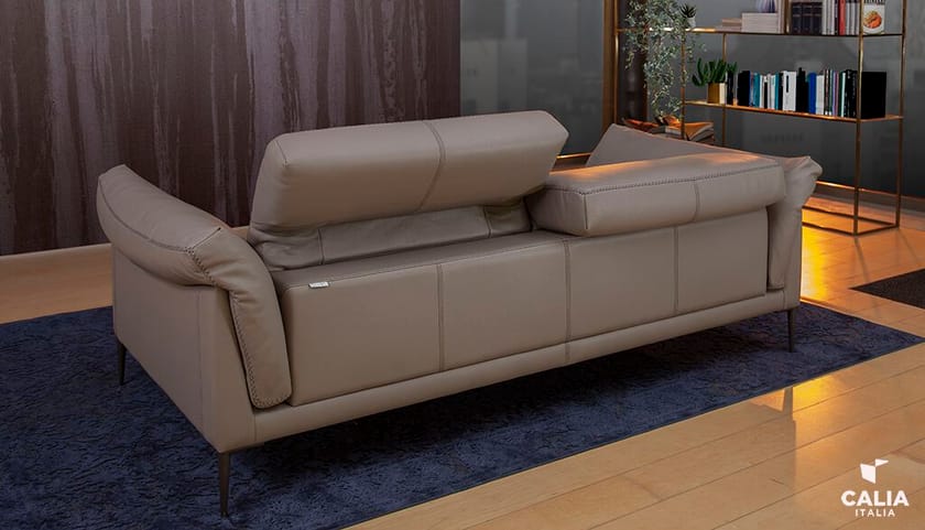 ELISIR 3 seater leather sofa By Calia Italia